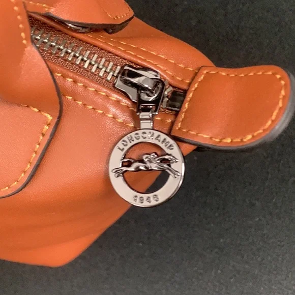 Longchamp Mini Le Pliage Leather Top Handle Bag - Picture 4 of 8